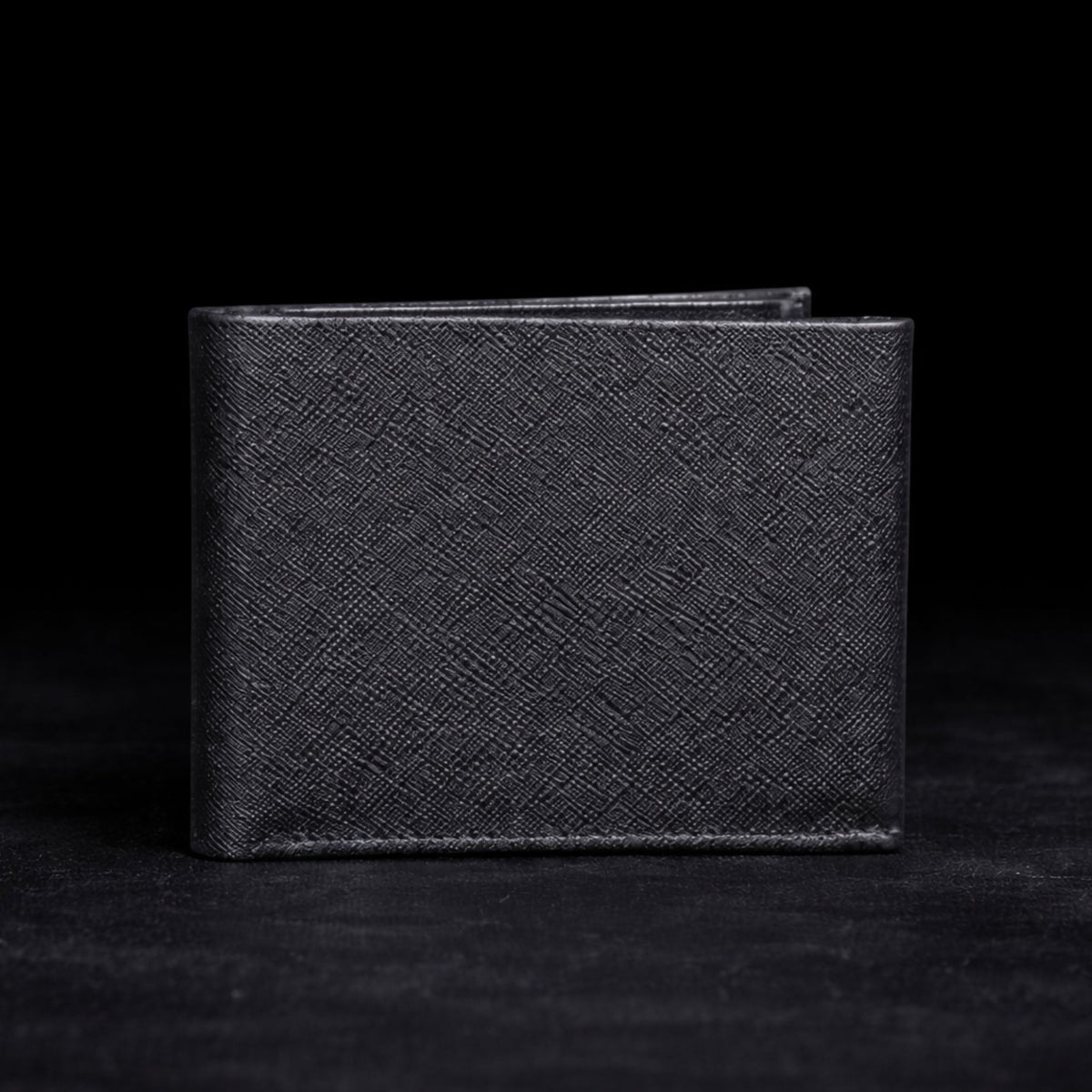 The Nocturne black saffiano leather multi card slot wallet