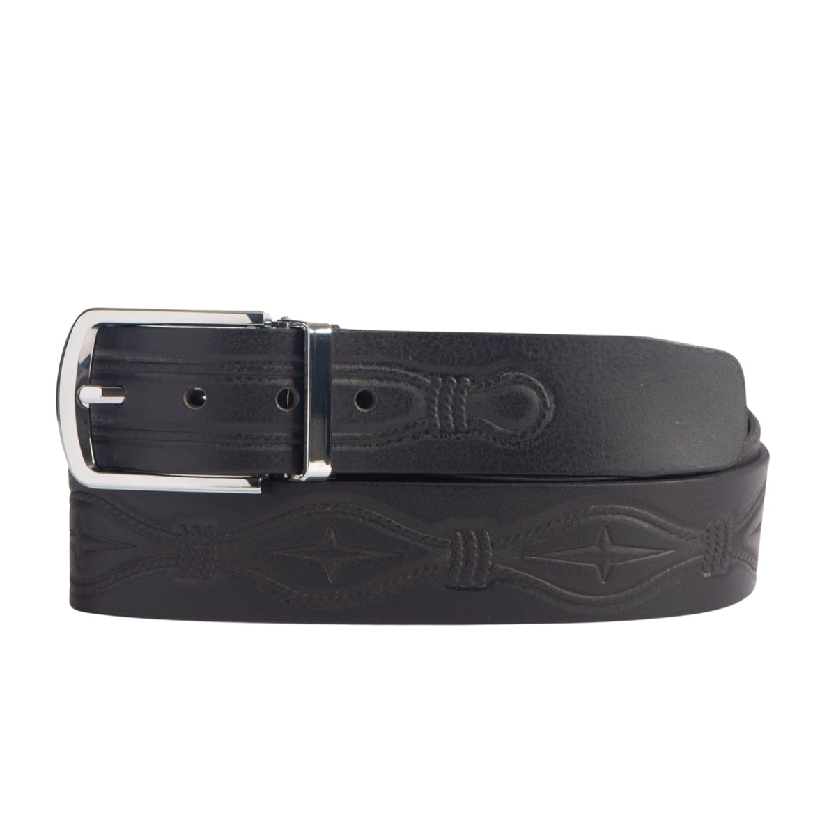 The Wrangler full-grain leather belt strap with heavy-duty buckle