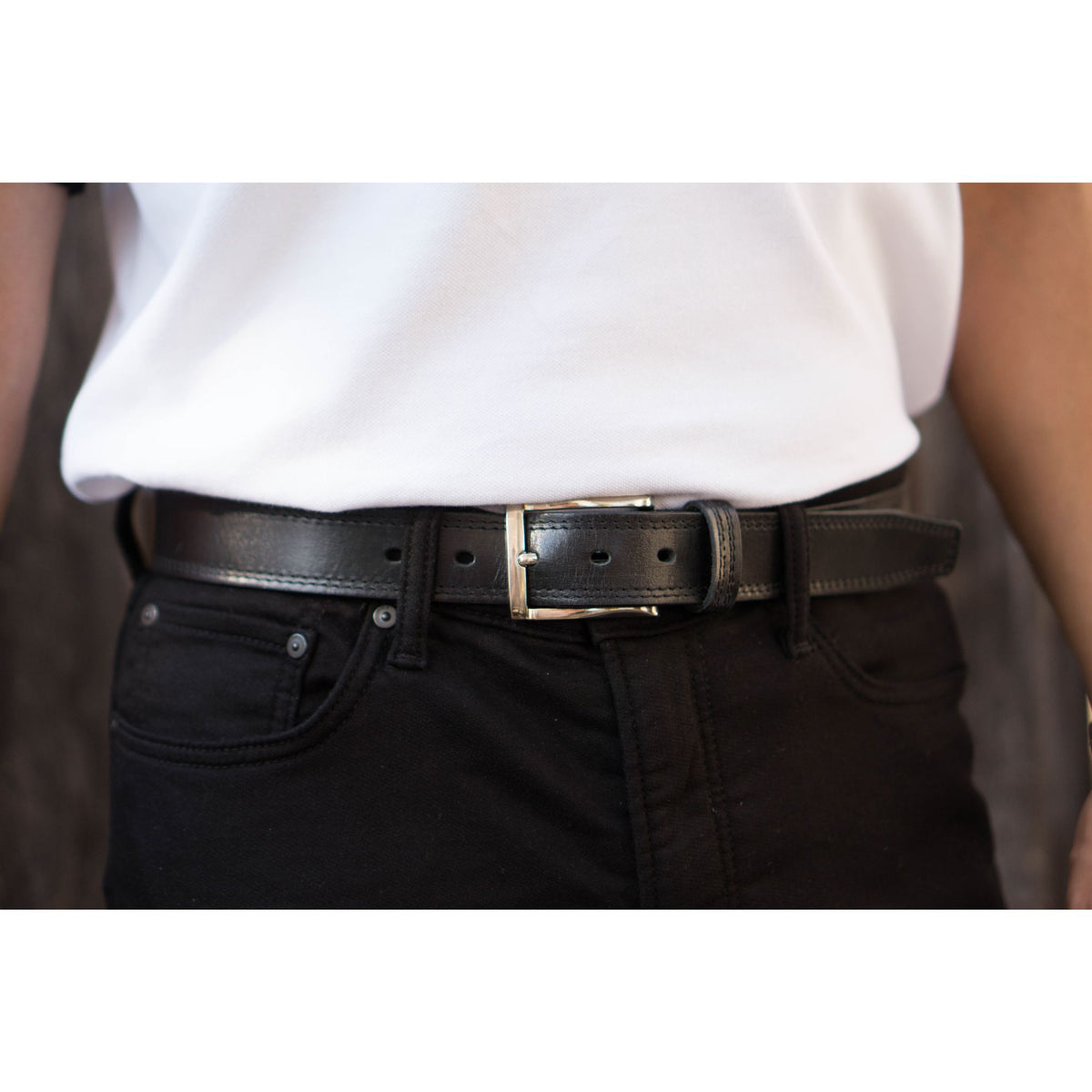 The Milestone formal leather belt