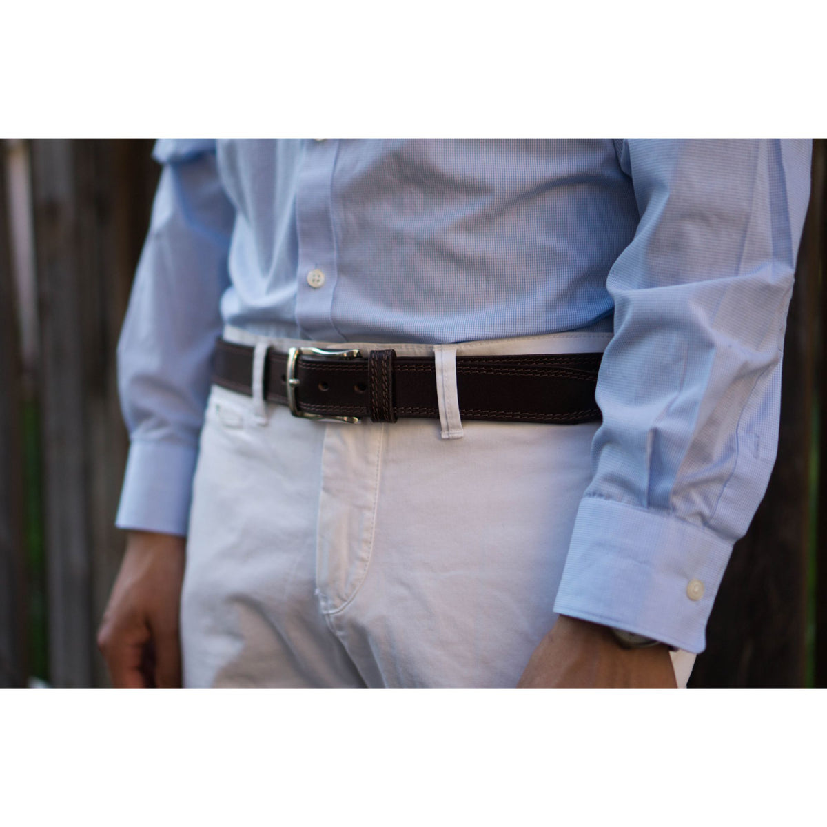 The Milestone formal leather belt