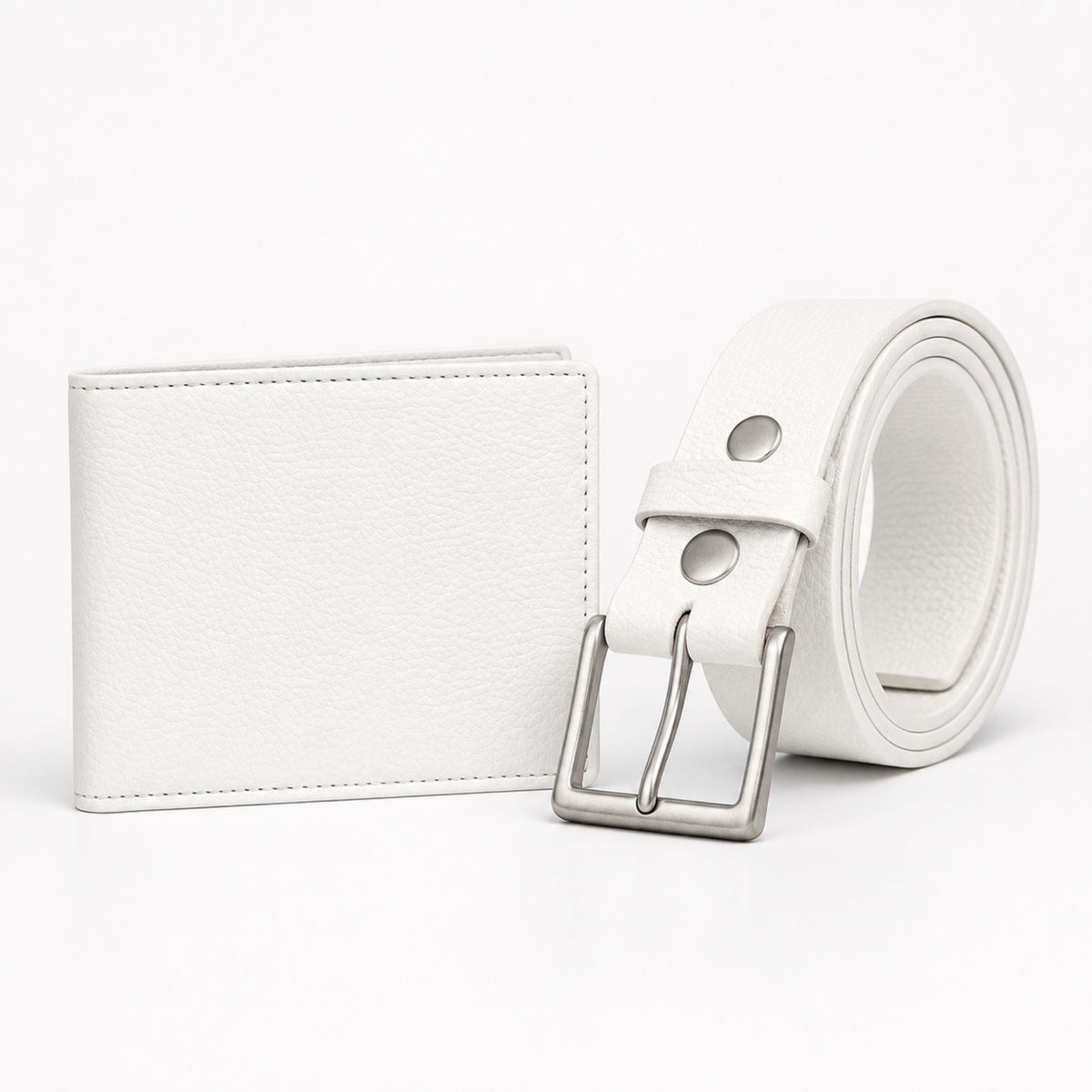 Fairway leather belt and wallet gift set