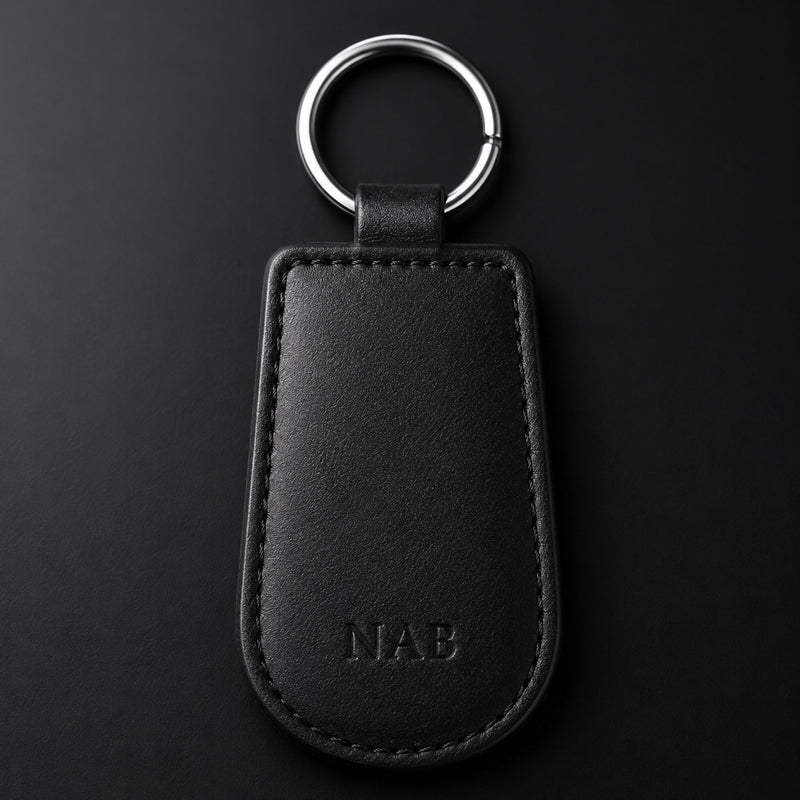 The Onyx nappa leather key chain