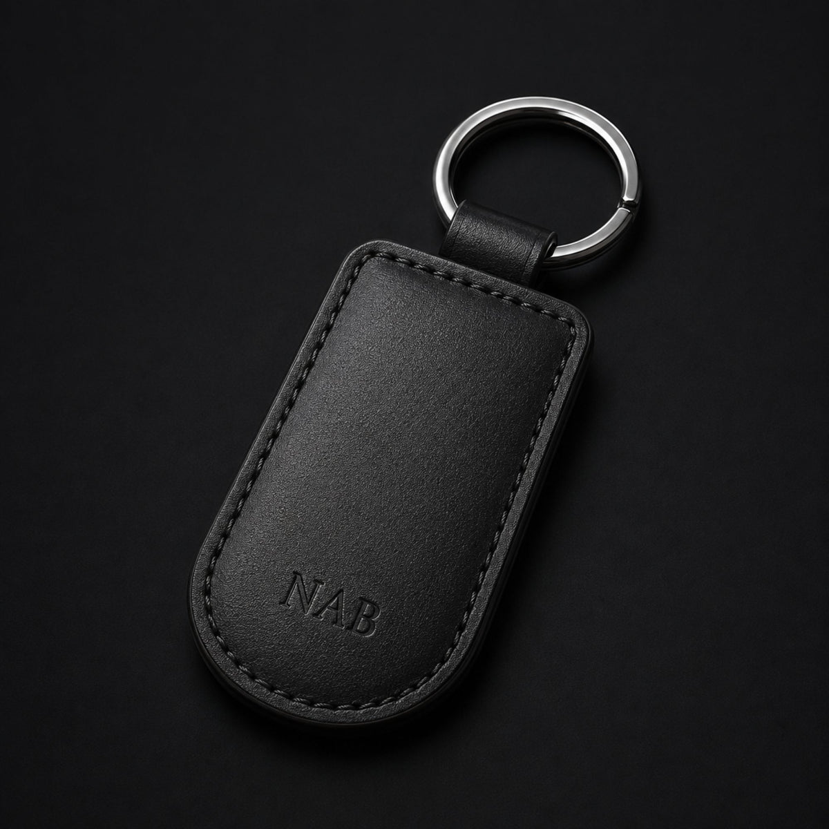 The Onyx nappa leather key chain