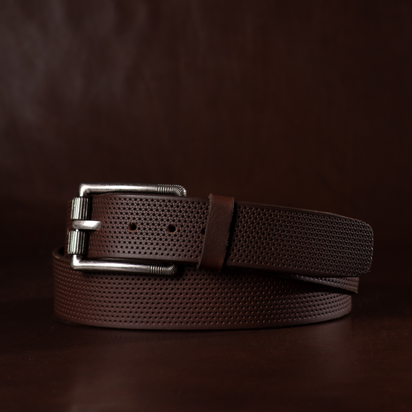 Steampunk Belt- Brown Heavy Duty Full Grain Leather Belt