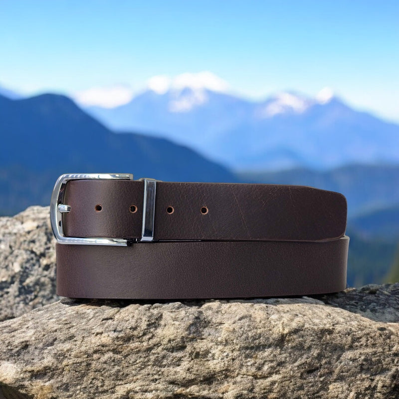 Size Your Own Belt - 100% Full-Grain Leather Strap With Heavy Duty Buckle