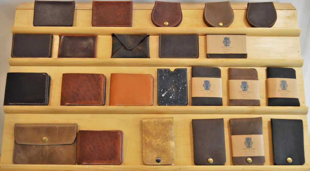 Vintage style wallet collection