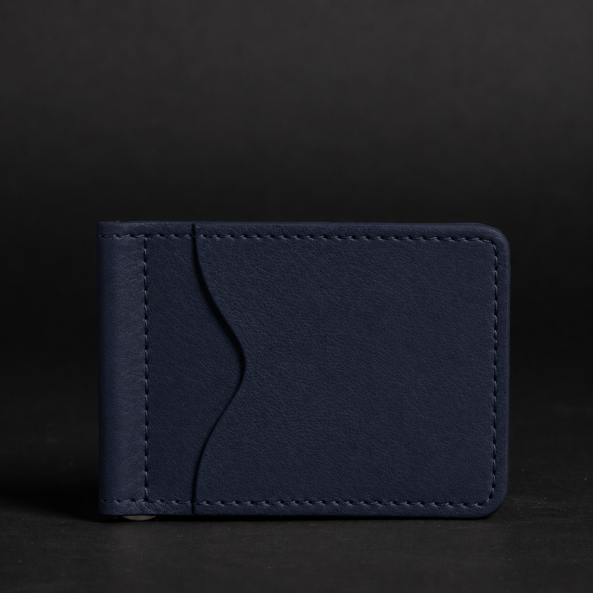 The Pinnacle slim money clip pebble grain leather wallet