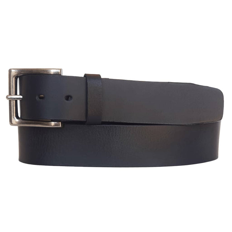 The Long Haul Belt - Black Custom Engraved Leather Belt