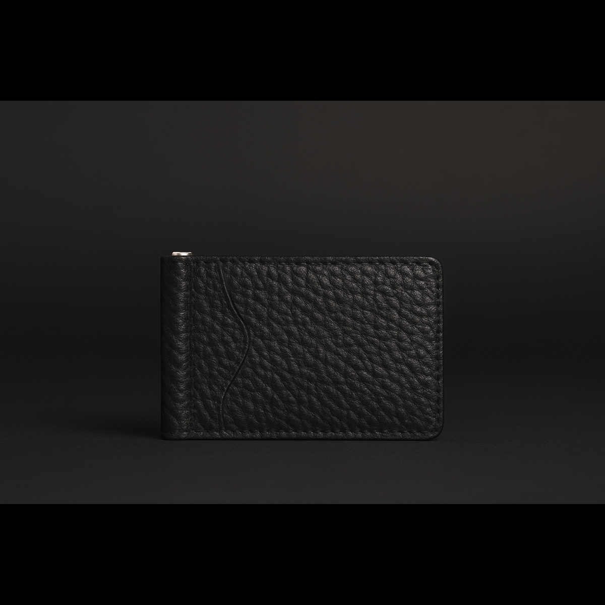 The Maverick slim bison leather money clip wallet