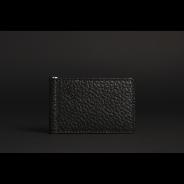 The Maverick Wallet - Slim Bison Leather Money Clip Wallet