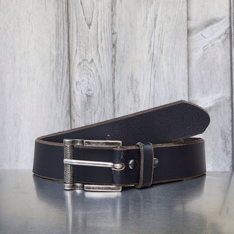 The Pinnacle Belt - Black 100 % Premium Leather Belt