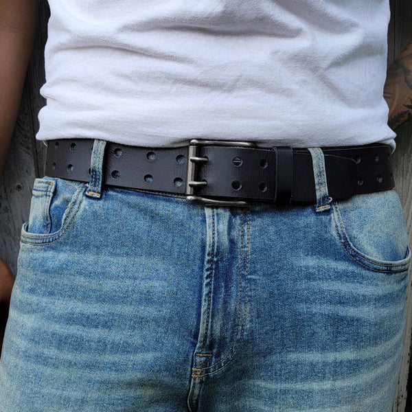 Mens Genuine FULL GRAIN Classic Leather Belt Belts Casual Jean