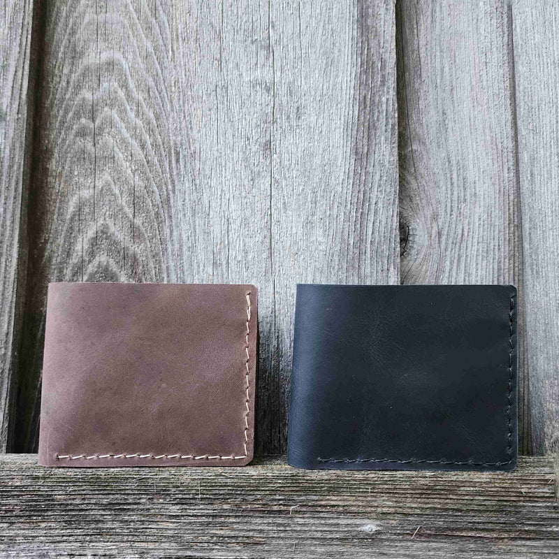 Lucid - Black BiFold Full-Grain Leather Wallet