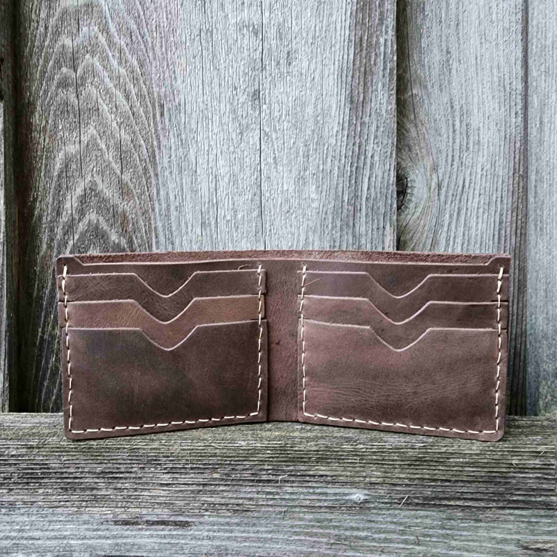 Lucid - Brown BiFold Full-Grain Leather Wallet