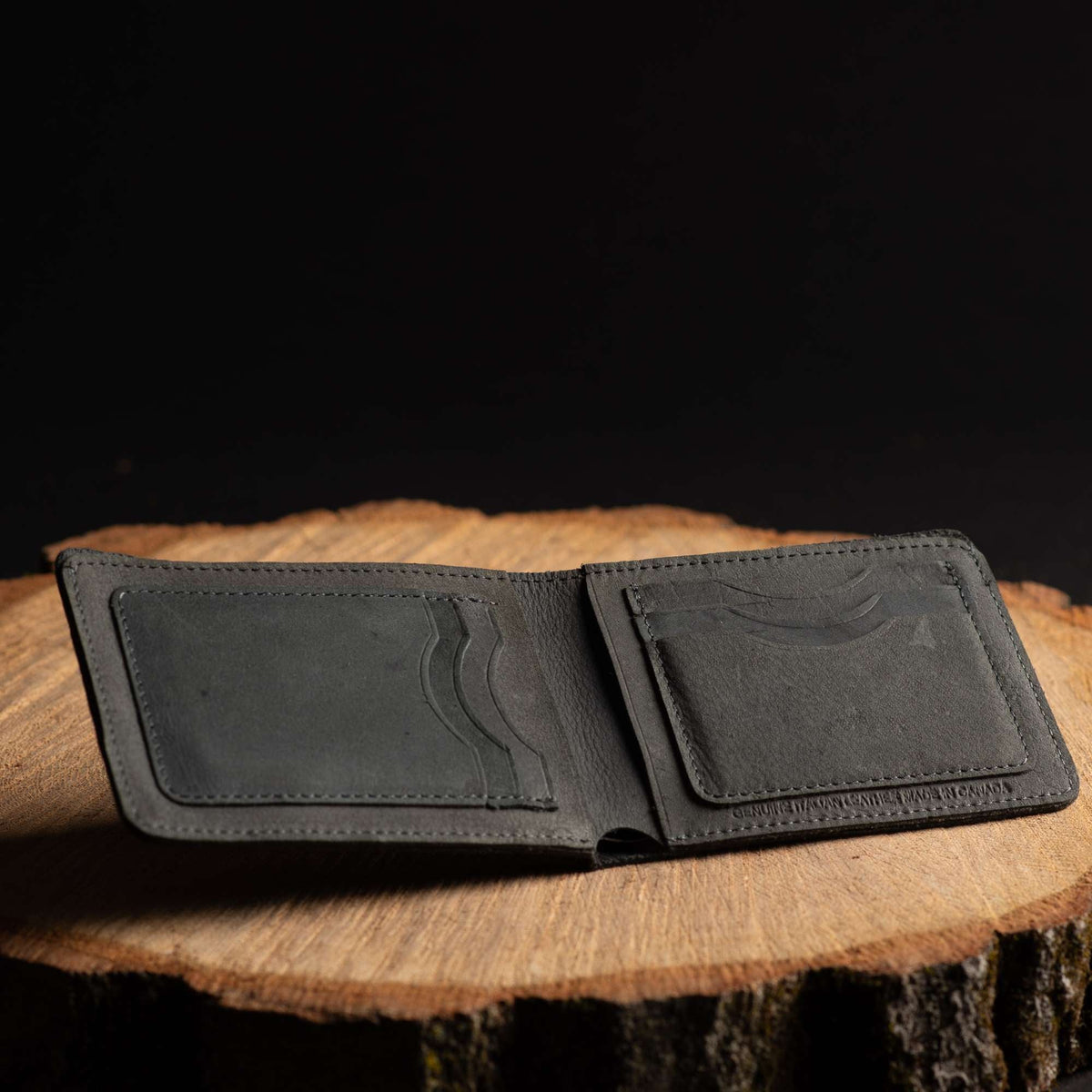 Flex full-grain distressed leather flexible wallet