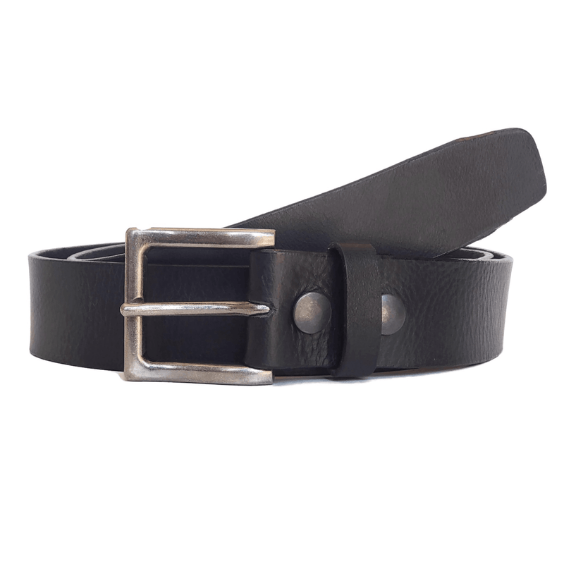The Long Haul Belt  - Oversize Classic Black 100% XXXL Plus Size Leather Belt
