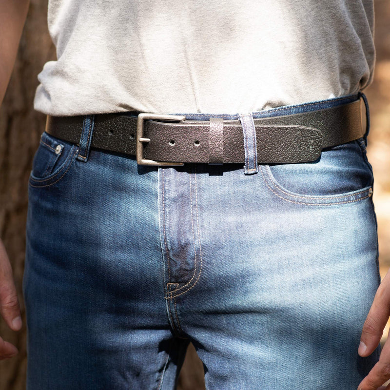 The Bovid Belt - Soft 100% Pebble Grain Bison Leather Belt
