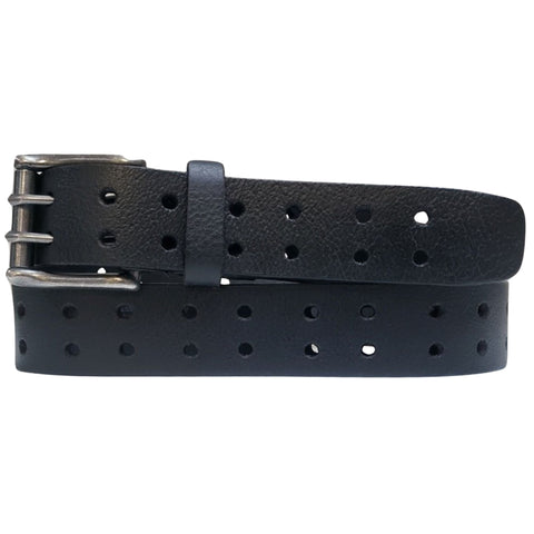 ベルト TATIANA Arc Window Leather Belt 18mm 4BTR685 Mt. Pisgah Casual Titanium Black Belt - Nickel Smart