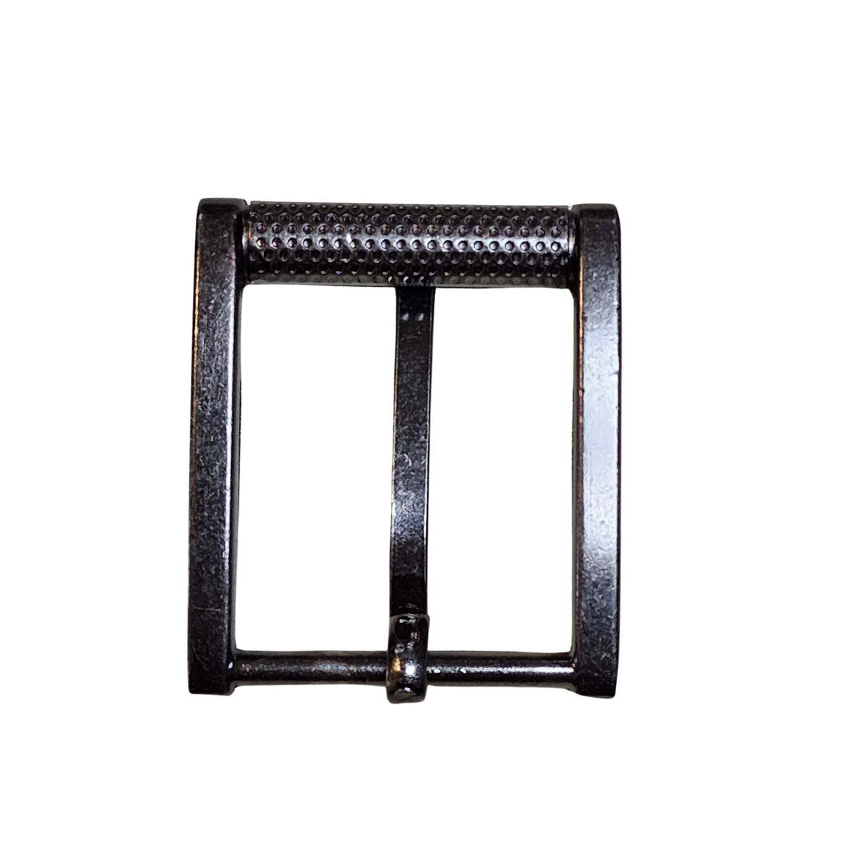 The Pinnacle embossed heavy-duty straight edge belt buckle, 40 mm
