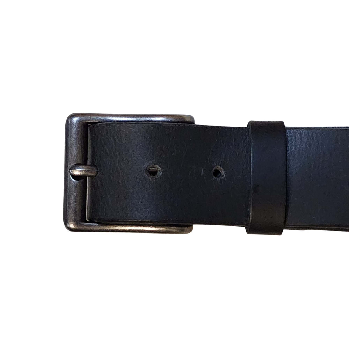Wavy edge belt buckle with wavy prong, 40 mm