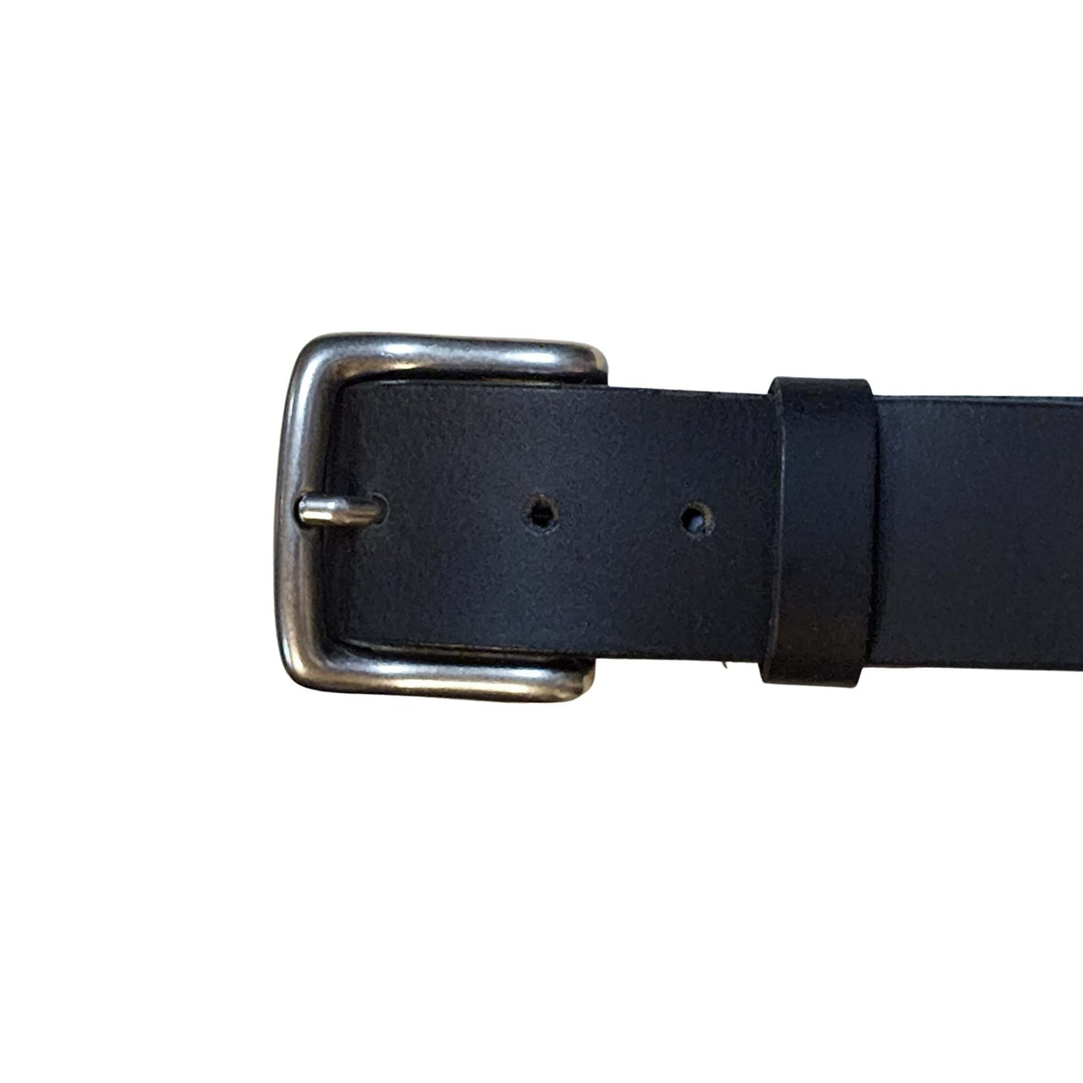Zinc single prong belt buckle made in Italy, 40 mm