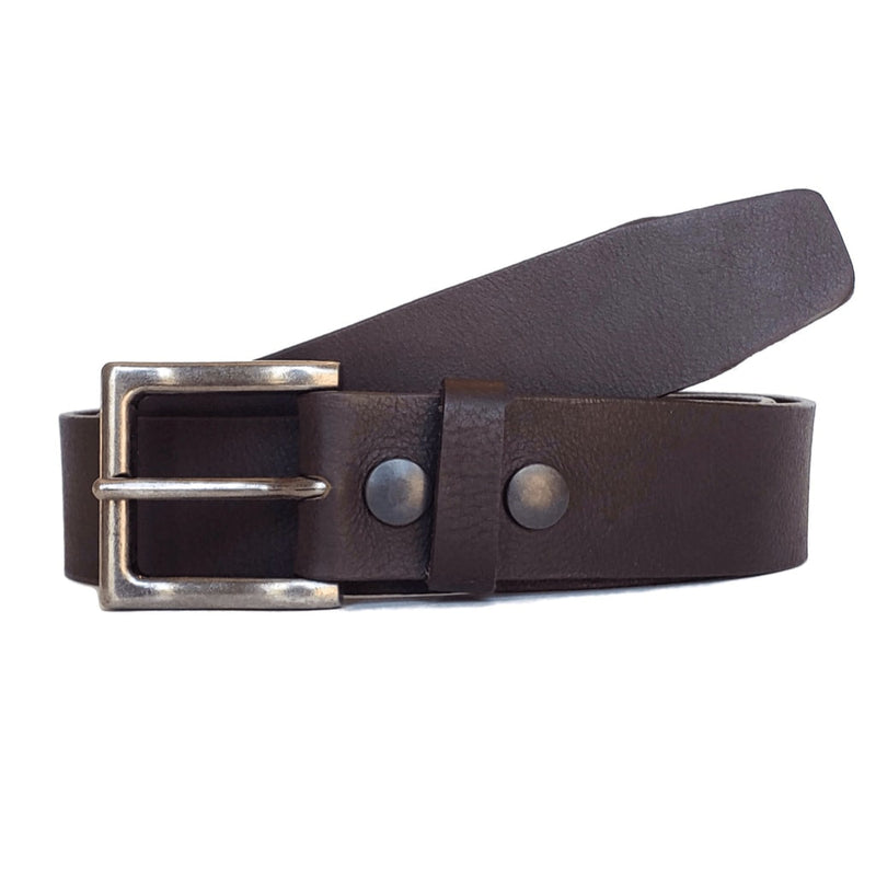 Top Quality Leather Waist Belt (Round Buckle)in XL Sizes - John