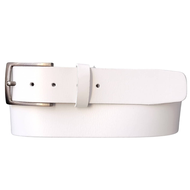 The Fairway Belt - White 100% Full Grain Leather Belt