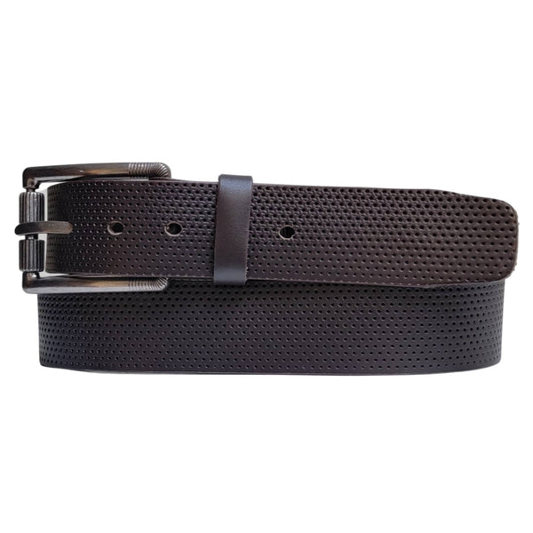 1.25(32mm) Men's Black Full Grain Leather Belt Handmade in Canada by